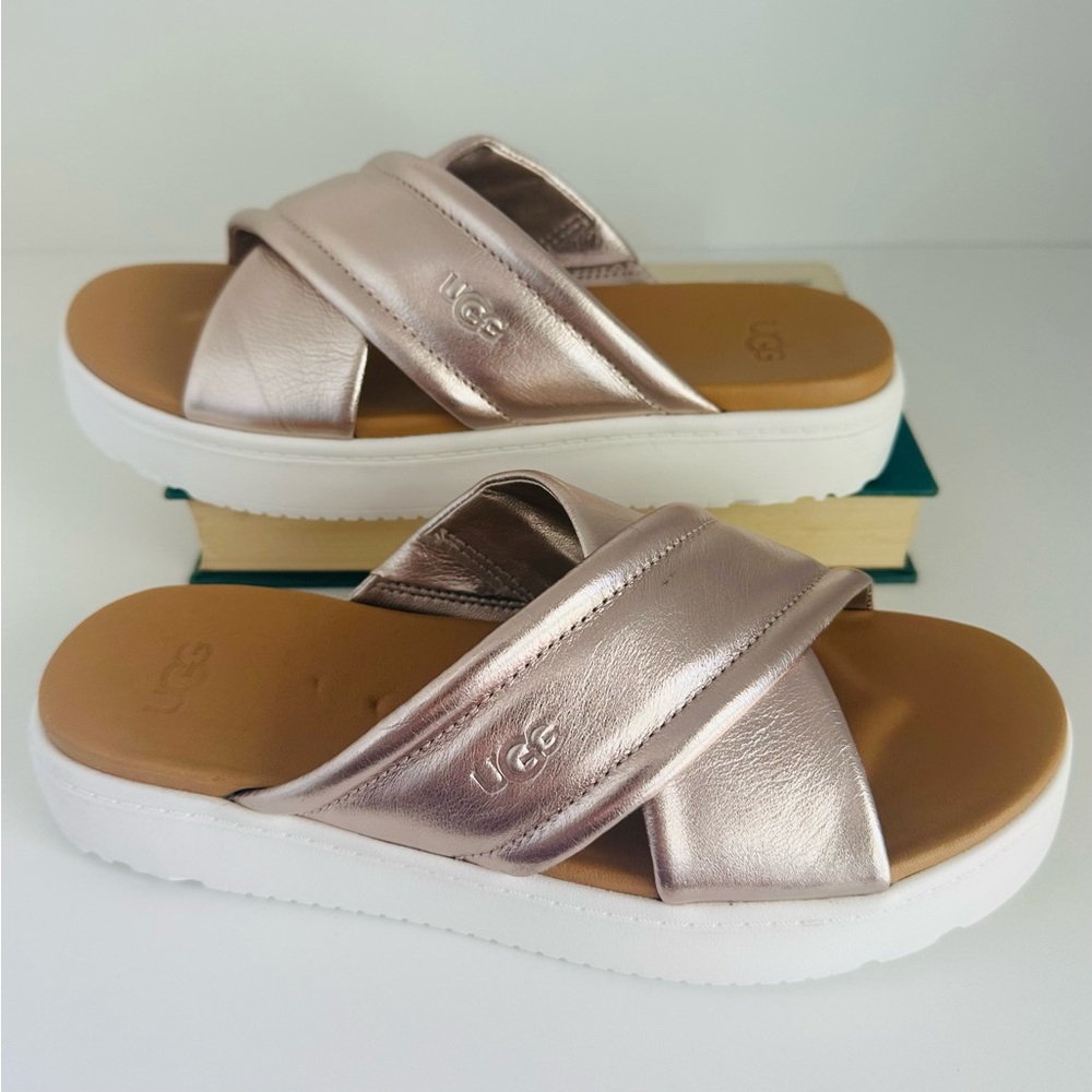 UGG Women's Rose Gold Slide Sandals